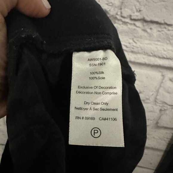 ATM Black Silk Pants - Picture 4 of 4